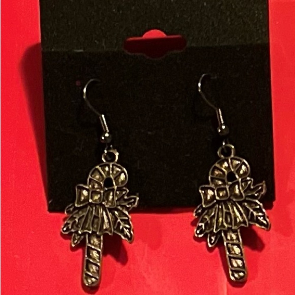Christmas Candy Cane Earrings